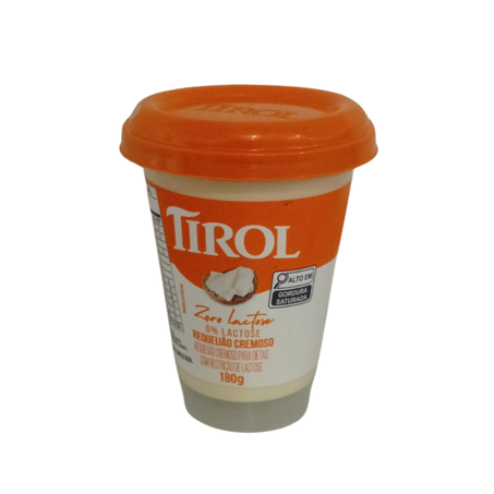 REQUEIJÃO CREMOSO TIROL ZERO LACTOSE POTE 180G