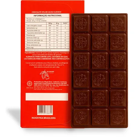 CHOCOLATE 60% CACAU CLASSICO 75G - MENDOA 360-1