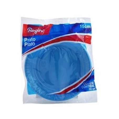 Prato regina azul 15cm com 10