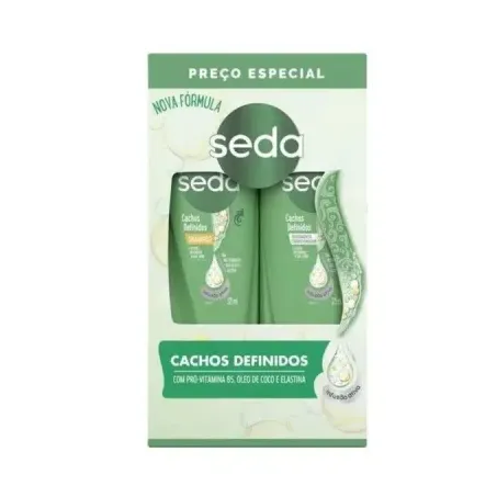 Kit Seda Cachos Definidos Shampoo 325ml Condicionador 325ml 
 