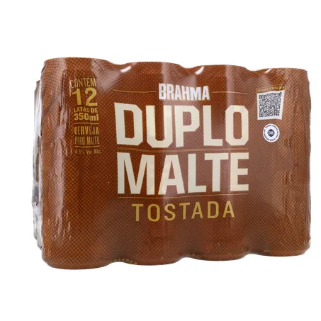 Cerv brahma duplo malte tost lata 350ml 12 un 360-16