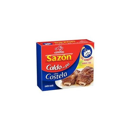 Caldo em Pó Sazón Costela Sachê 6.5gr - Caixa com 5un - 32.5gr