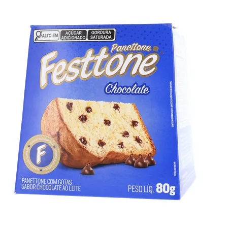 Panettone festtone mini chocolate cx 80g 360-19