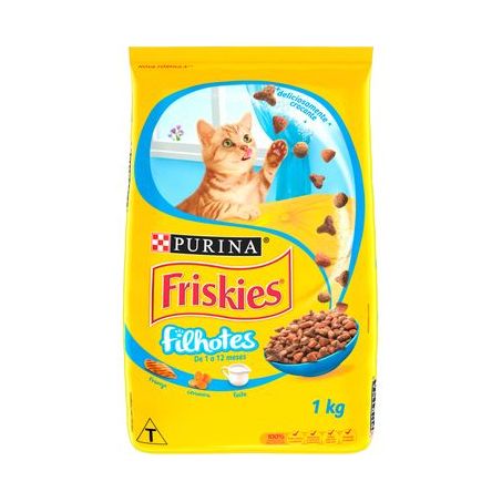 Racao purina friskies 1kg frango filhote