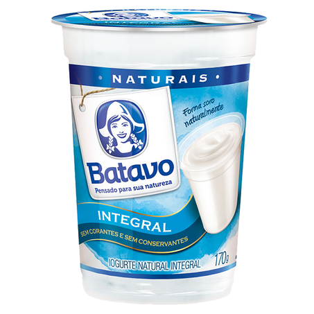 Iogurte Natural Integral Batavo 160g