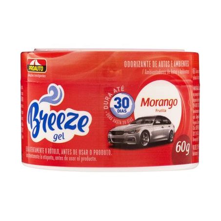 ODORIZANTE GEL PROAUTO BREEZE MORANGO 60G