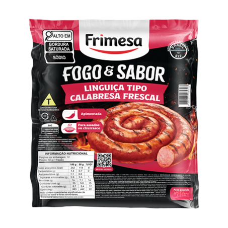 Linguiça Calabresa Frimesa Fogo e Sabor Frescal Kg 
 