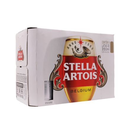 Cerveja stella artois 350ml c/8 und 360-25