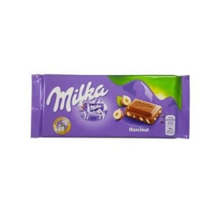 Tablete de Chocolate Ao Leite Milka Broken Hazelnut Pacote 100gr