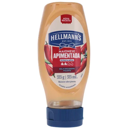 Maionese Apimentada Hellmann's NBA Chicago Bulls Frasco 335gr 360-35