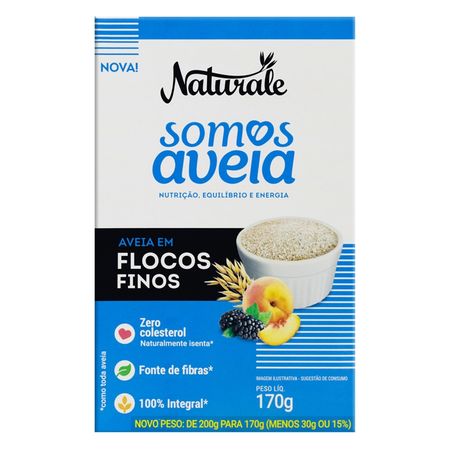 AVEIA EM FLOCOS FINOS NATURALE 170G