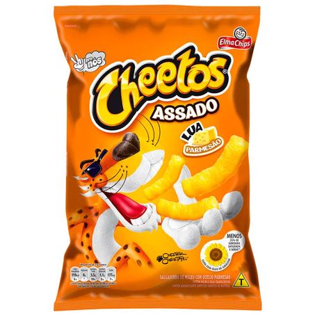 Salgadinho cheetos 33g lua sabor queijo parmesão