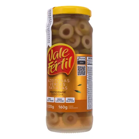 Azeitona Verde Vale Fértil Fatiada Vd 160g 360-3