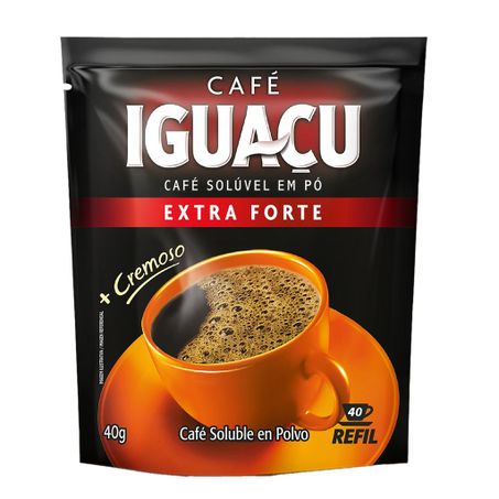 Café solúvel iguaçu extra forte sachê 40g