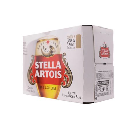 Cerveja stella artois 350ml c/8 und 360-7