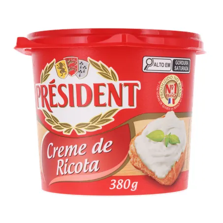 Creme de Queijo Ricota Président 380g 360-1