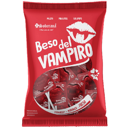 Pirulito soberana beijo de vampiro 140g