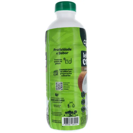Bebida à Base de Leite de Coco Zero Lactose Copra Garrafa 900ml 360-10