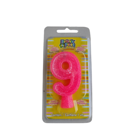 BRINK FEST VELA ROSA Nº9 C/ESTRELINHAS