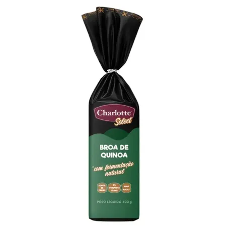 Broa Charlotte Quinoa Fermentação Natural Pacote 400g 
 