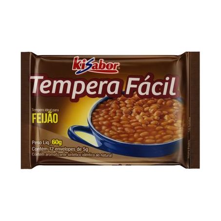 Tempero kisabor t facil 60g feijao