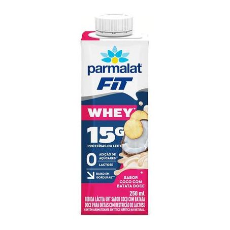 Bebida lactéa parmalat wheyfit coco e batata doce garrafa 250ml