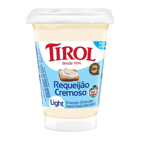 Requeijão light tirol cp 180g