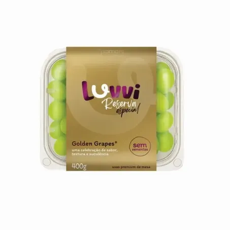 Uva Clara 400g Luvvi Reserva Golden Grapes Sem Semente