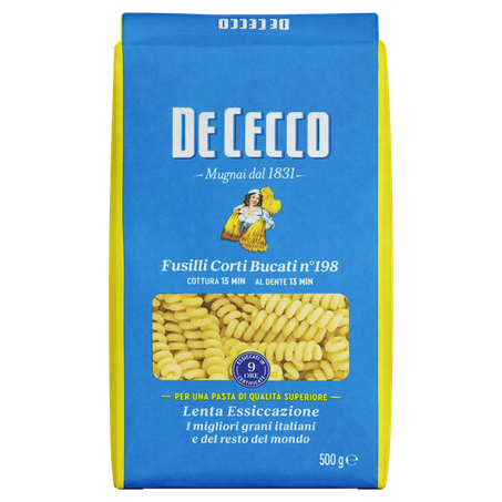 Macarrao ita de cecco 500g fusilli corti bucati