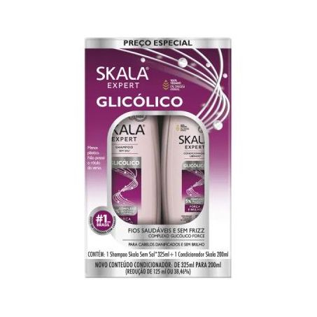 Shampoo Skala 325ml + Condicionador Glicólico 320ml