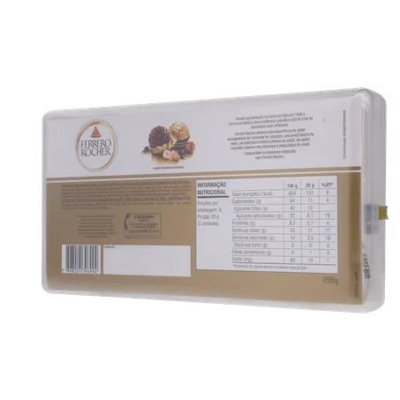 Chocolate Ferrero Rocher com 12 Unidades 150G 360-21