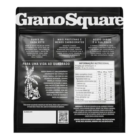 Granola GranoSquare KETO Coco & Nuts 200g 360-2