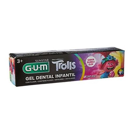 Creme dental infantil trolls gum 50g
