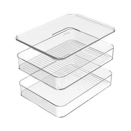 PORTA OU FRIOS CLEAR DUPLO NATURAL 1 PEÇA