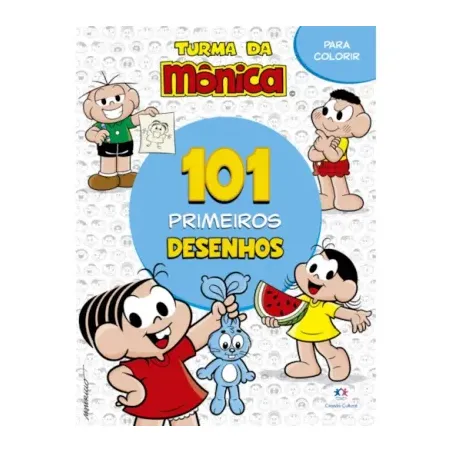 Livro 101 Primeiros Desenhos Turma Da Monica