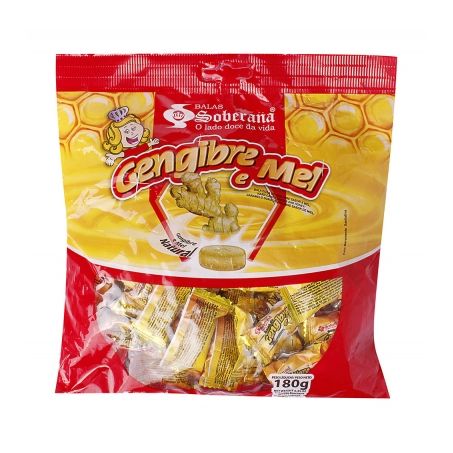 Bala Soberana Gengibre E Mel 180G