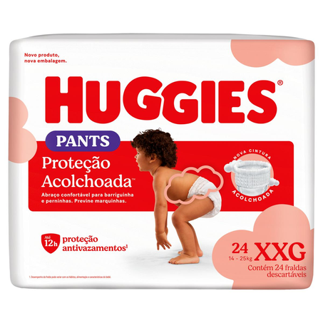 Fralda Huggies Roupinha Mega Tam. XXG - Com 24 Fraldas