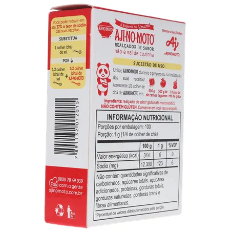 Realçador De Sabor Ajinomoto Cx 100g 360-13