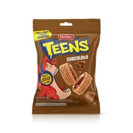 Biscoito Recheado Marilan Teens Chocolate 80g