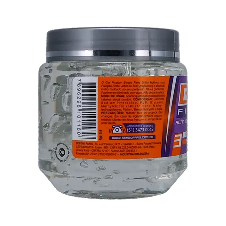 Gel fixador sergio paris brilho m.forte 240g 360-25