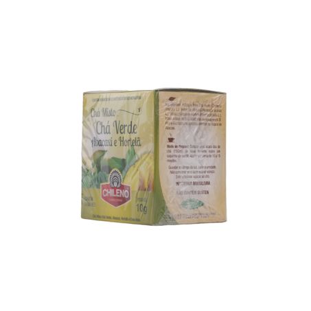 Chá Misto Chileno Chá Verde, Abacaxi, Hortelã e Erva-Mate Caixa com 10un - 10gr 360-39