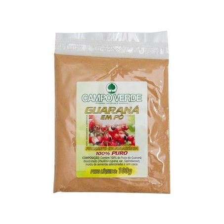 GUARANA EM PO CAMPO VERDE 100G