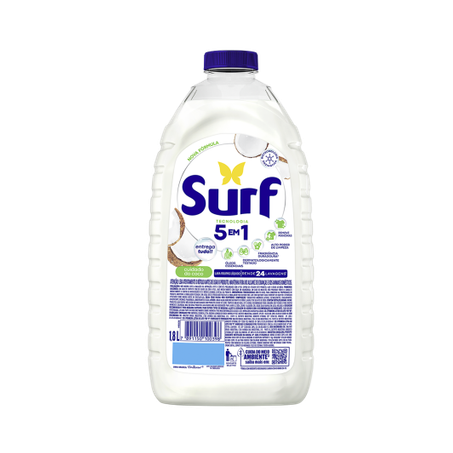Lava-Roupas Líquido Cuidado do Coco Surf Frasco 1,8l