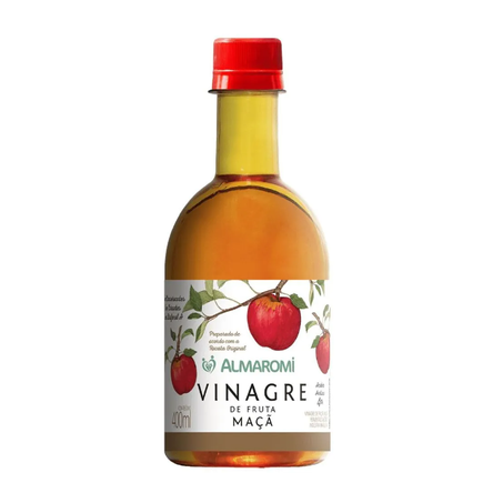Vinagre de Fruta Almaromi Maçã Garrafa 400ml