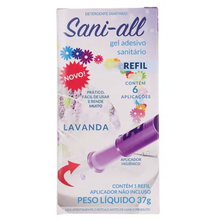 Gel adesivo sanitário sani all lavanda refil 37g 360-0
