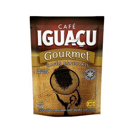 CAFÉ SOLÚVEL IGUAÇU LIOFILIZADO GOURMET 40G