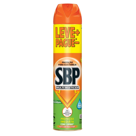 Inseticida Aerossol SBP 450ml - Multi - Eucalipto - Leve Mais, Pague Menos