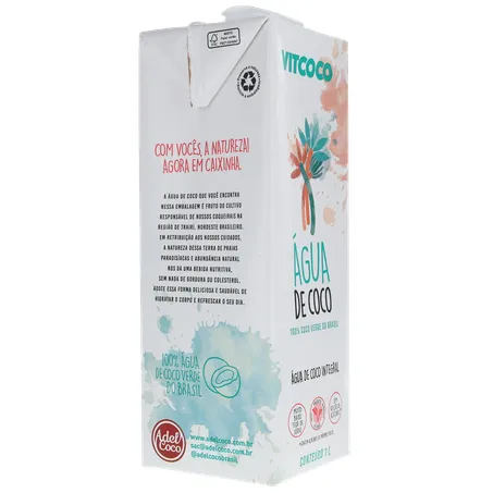 Agua de coco vitcoco 1l 360-30