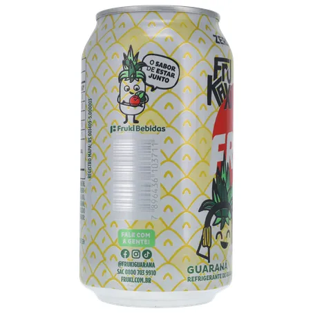 BEBIDA FRUKI GUARANÁ ABACAXI ZERO AÇÚCAR LATA 350ML 360-27