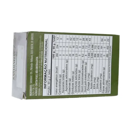 SARDINHA IMPORTADA MARROQUINA SAFI COM ÓLEO CAIXA 125G 360-15